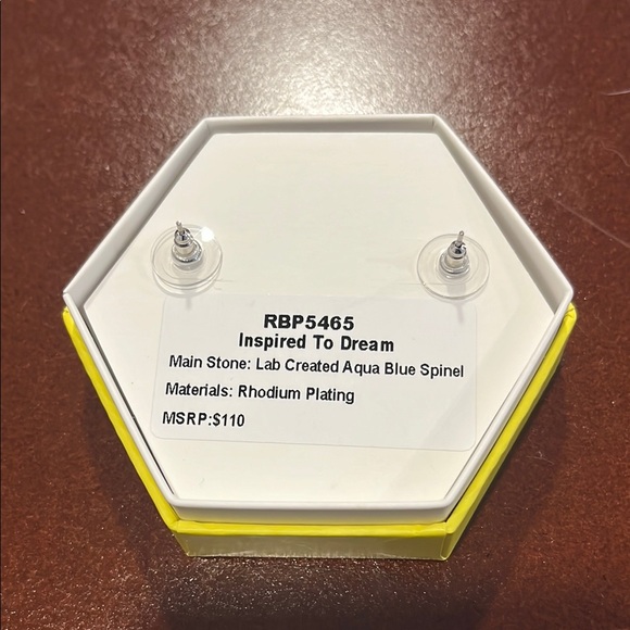 BP Blue Gemstone Earrings - Picture 2 of 2